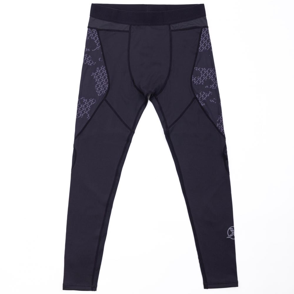 Компрессионные штаны спатсы FIGHEXPERT Tactical Black Grey